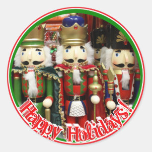 Three Wise Crackers - Nutcracker Soldiers Classic Round Sticker