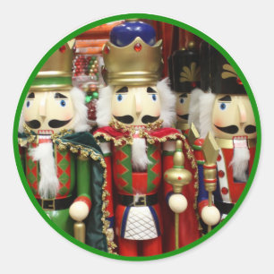 Three Wise Crackers - Nutcracker Soldiers Classic Round Sticker