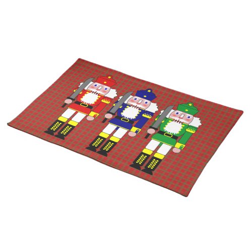 Three Wise Crackers _ Nutcracker Soldiers Cloth Placemat