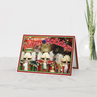 Three Wise Crackers - Nutcracker Soldiers Holiday Card