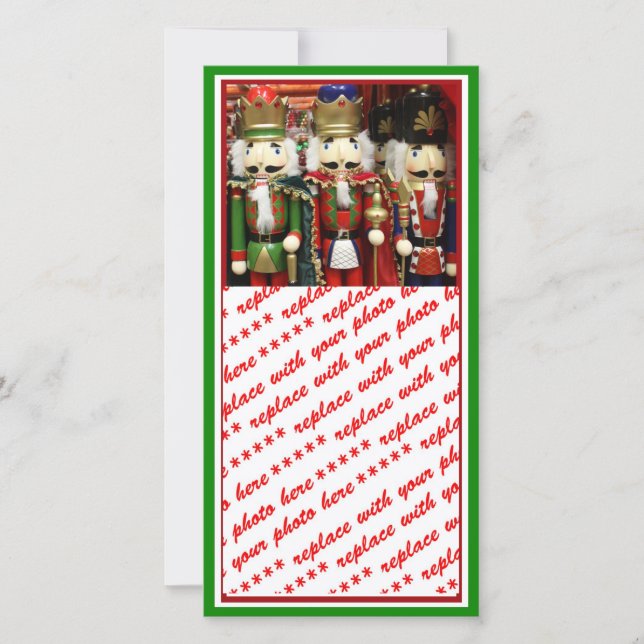 Three Wise Crackers - Nutcracker Soldiers Holiday Card (Front)