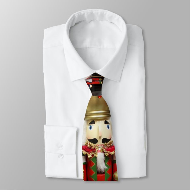 Three Wise Crackers - Nutcracker Soldiers Neck Tie (Tied)