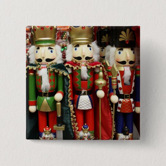 Three Wise Crackers - Nutcracker Soldiers Pinback Button
