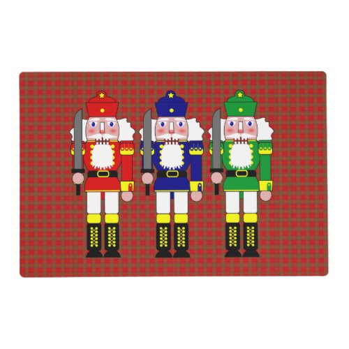 Three Wise Crackers _ Nutcracker Soldiers Placemat