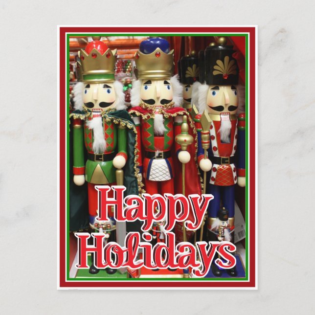 Three Wise Crackers - Nutcracker Soldiers Postcard (Front)