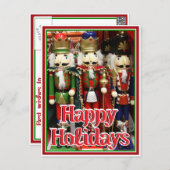 Three Wise Crackers - Nutcracker Soldiers Postcard (Front/Back)
