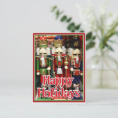 Three Wise Crackers - Nutcracker Soldiers Postcard (Standing Front)