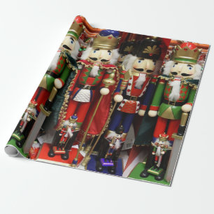 Three Wise Crackers - Nutcracker Soldiers Wrapping Paper