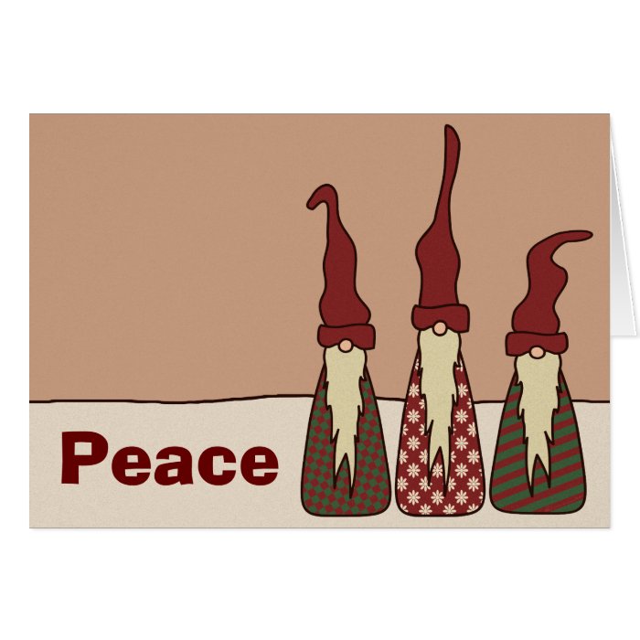 Three Wise Elves, greeting card