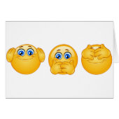 three wise emojis (Front Horizontal)
