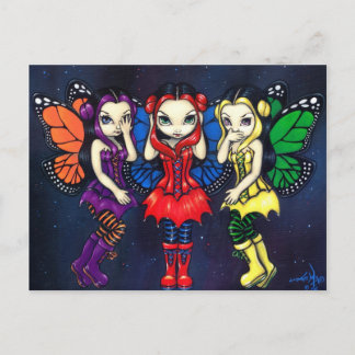 "Three Wise Faeries" Postcard