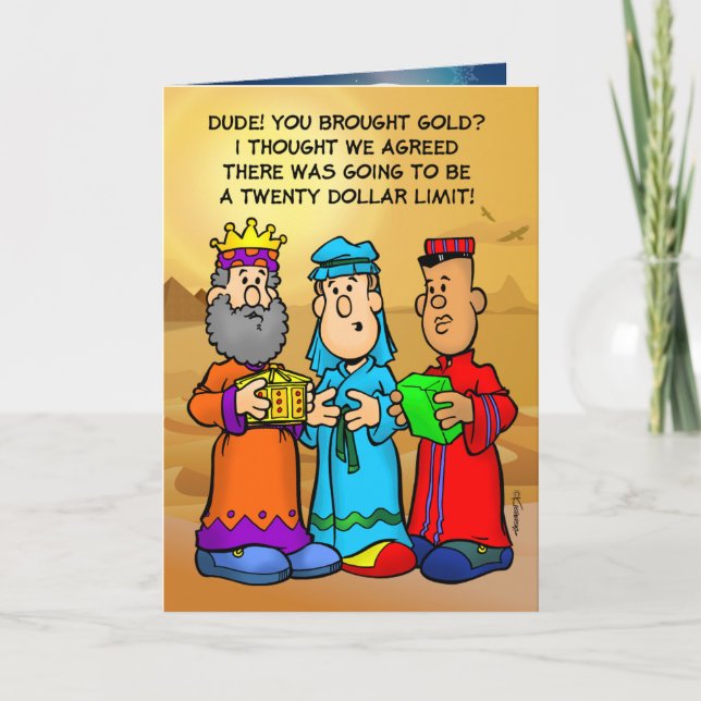 Three Wise Guys Holiday Card (Front)