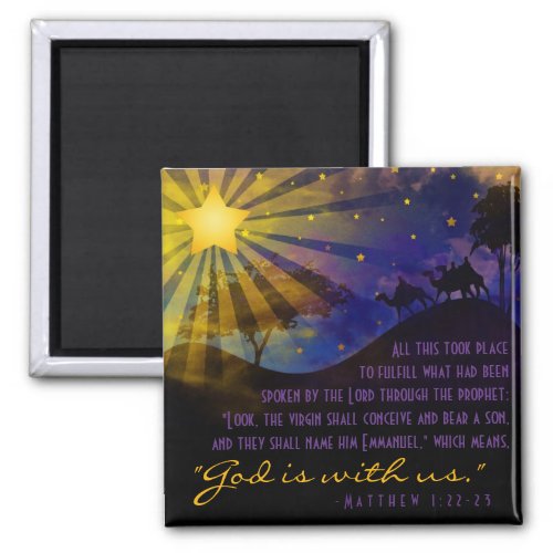 Three Wise Men Bible Verse Fridge Magnet