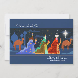 Three Wise Men Christmas Card