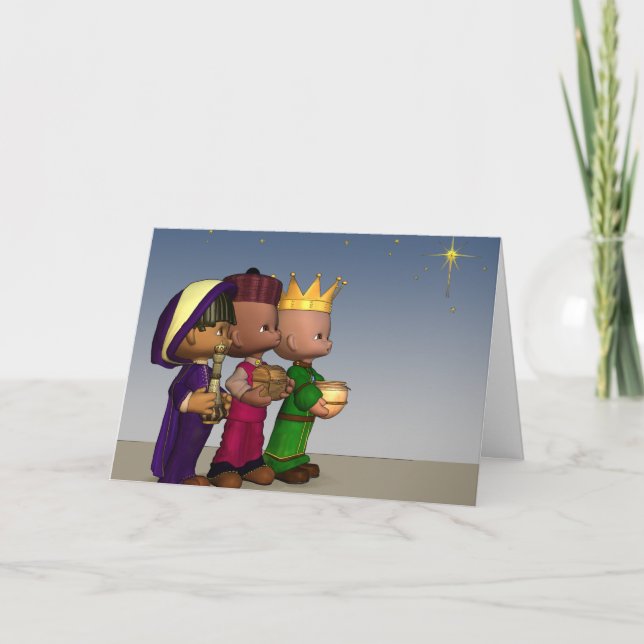 Three Wise Men Christmas Card (Front)