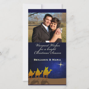 Three Wise Men Christmas Personalized Photo Card