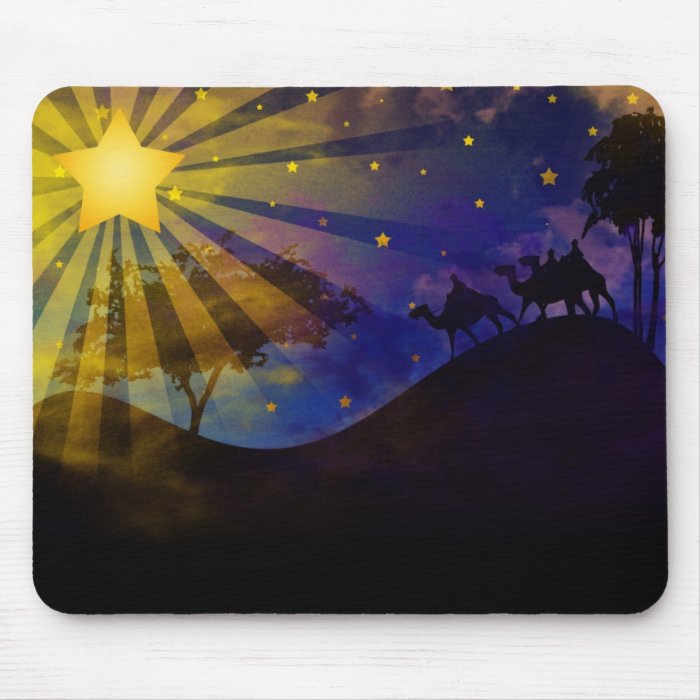 Three Wise Men & Christmas Star Mouse Pad