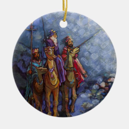 Three Wise Men following the Star Ornament