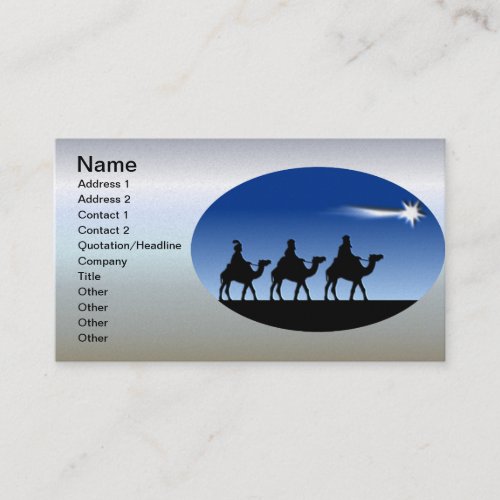 Three Wise Men _ Gift of the Magi Business Card