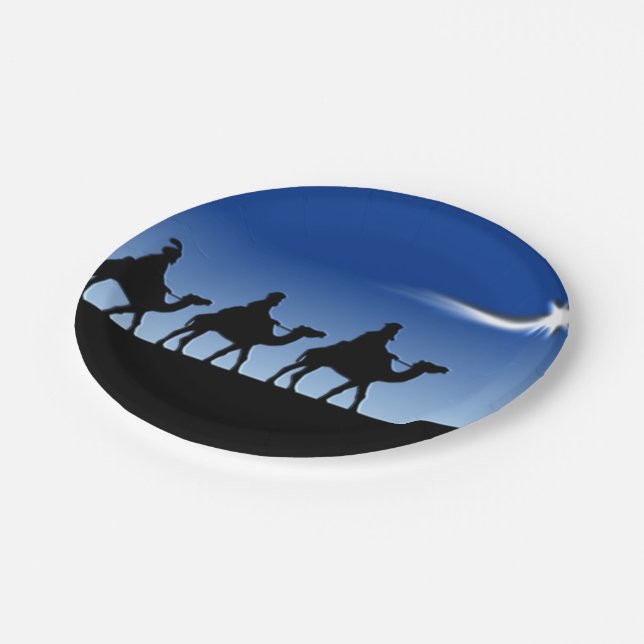 Three Wise Men - Gift of the Magi Paper Plates (Angled)