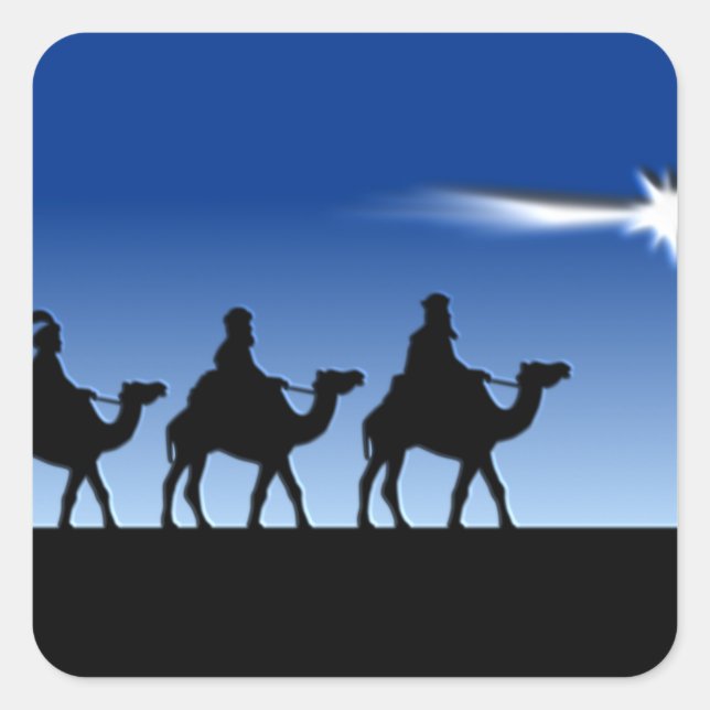 Three Wise Men - Gift of the Magi Square Sticker (Front)