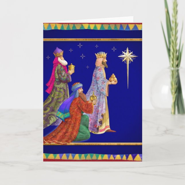 Three wise men holiday card (Front)