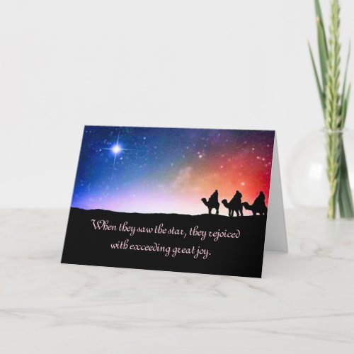 Three Wise Men Holiday Card