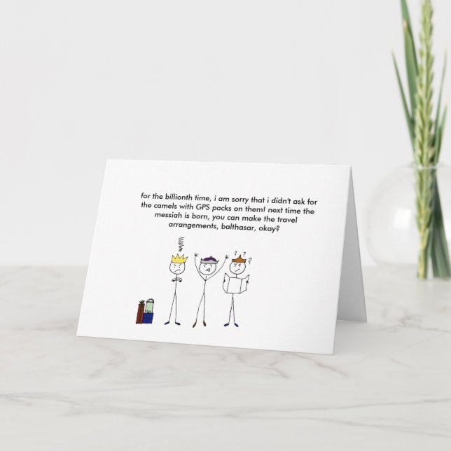 Three Wise Men Holiday Card (Front)