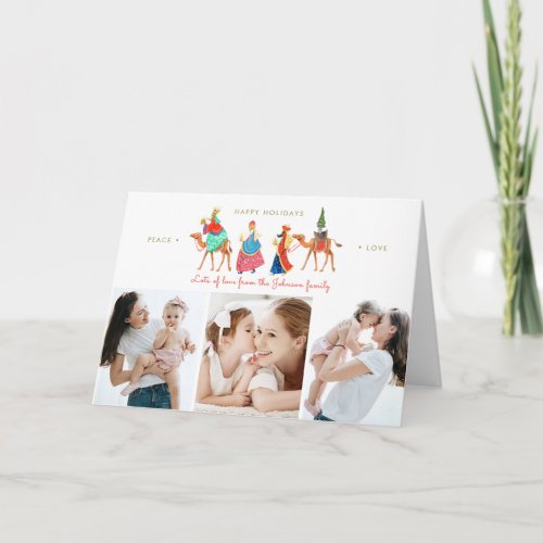 Three Wise men  Holiday  Folded Greetings Cards