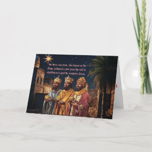 Three Wise Men Journey to Bethlehem Design Card