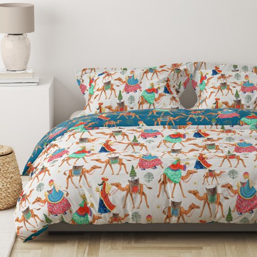Three wise men kings  camels all_over print duvet cover