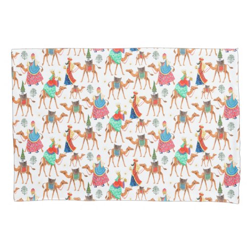 Three wise men kings  camels all_over print pillow case
