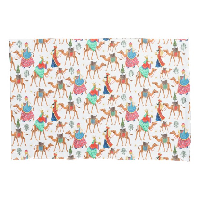 Three wise men kings & camels all-over print pillow case (Front)