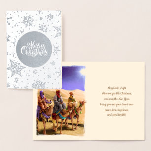 Three Wise Men Luxury Real Foil Christmas Cards
