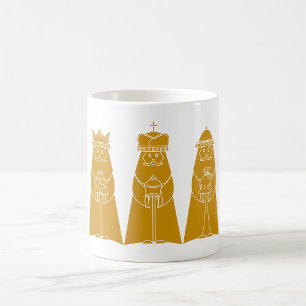 Three Wise Men Modern Nativity Kings Coffee Mug