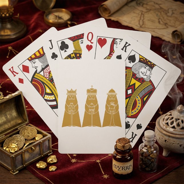 Three Wise Men Modern Nativity Kings Poker Cards (Creator Uploaded)