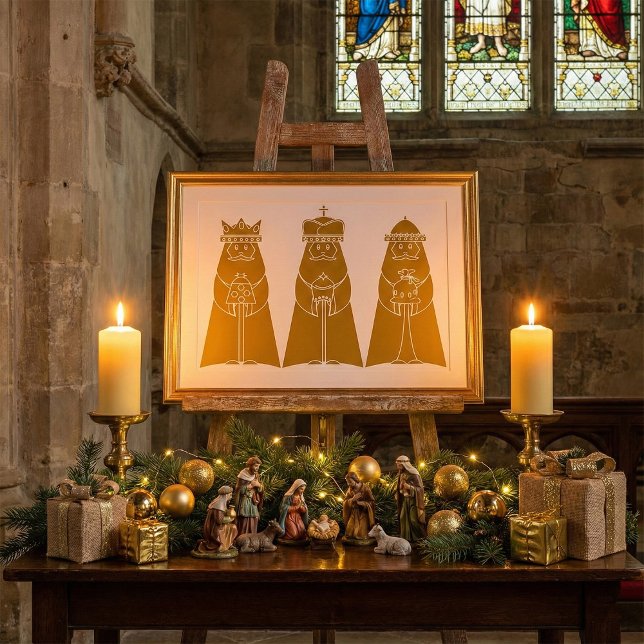 Three Wise Men Modern Nativity Kings Poster (Creator Uploaded)