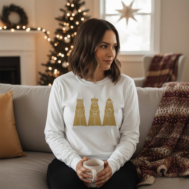 Three Wise Men Modern Nativity Kings T-Shirt (Creator Uploaded)