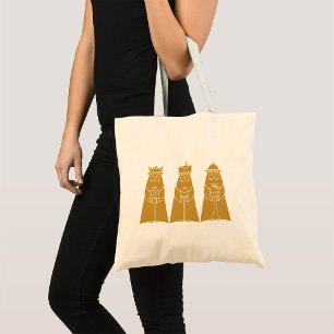 Three Wise Men Modern Nativity Kings Tote Bag