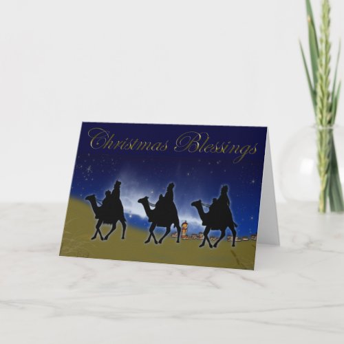 Three Wise Men of the Orient Christmas Card