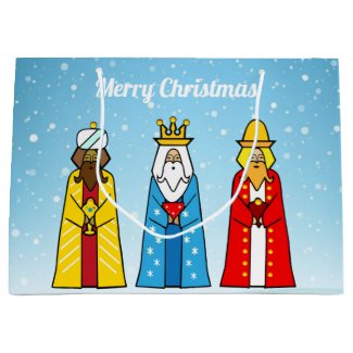 Three Wise Men on Light Blue