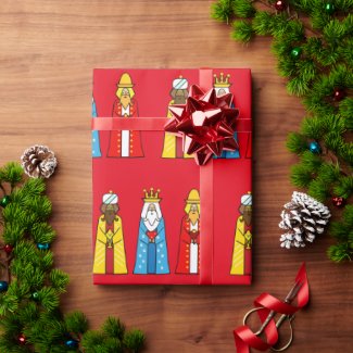 Three Wise Men on Red