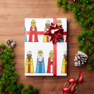 Three Wise Men on White