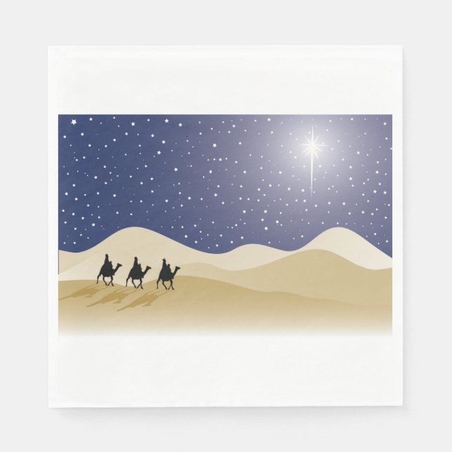 Three Wise Men Paper Napkins (Front)