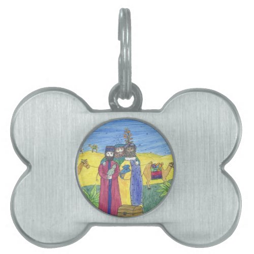 Three wise men pet tag