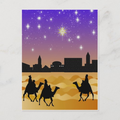 Three Wise men postcard