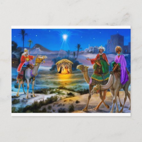 Three wise men postcard