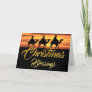 Three Wise Men Riding Camels | Christmas Blessings Holiday Card
