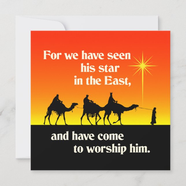 Three Wise Men Star of Bethlehem Christmas Accent  (Front)