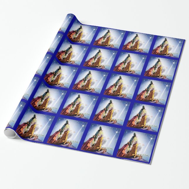 Three Wise Men Wrapping Paper (Unrolled)